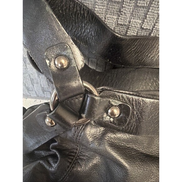 Donald J Plunder Black Leather Handbag - Picture 4 of 8
